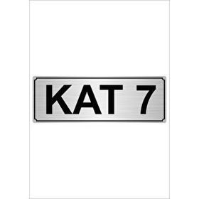 Özarslan Dizayn Departman Kapı İsimliği 5. Kat 7x20 cm Gümüş Renk Metal Yönlendirme Levhası