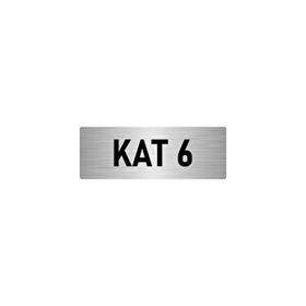 Özarslan Dizayn Departman Kapı İsimliği 6. Kat 5x20 cm Gümüş Renk Metal Yönlendirme Levhası