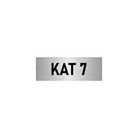 Özarslan Dizayn Departman Kapı İsimliği 7. Kat 5x20 cm Gümüş Renk Metal Yönlendirme Levhası