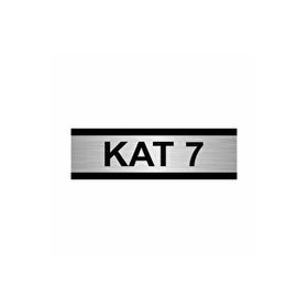 Özarslan Dizayn Departman Kapı İsimliği 7. Kat 5x20 cm Gümüş Renk Metal Yönlendirme Levhası
