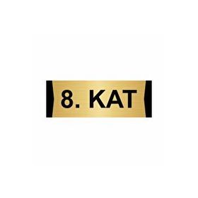 Özarslan Dizayn Departman Kapı İsimliği 8. Kat 10x20 cm Gümüş Renk Metal Yönlendirme Levhası