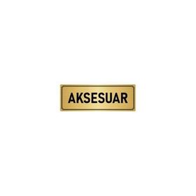 Özarslan Dizayn Departman Kapı İsimliği Aksesuar 10x20 cm Altın Renk Metal Yönlendirme Levhası