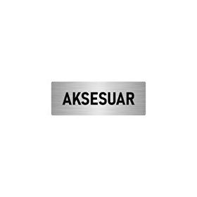 Özarslan Dizayn Departman Kapı İsimliği Aksesuar 10x20 cm Gümüş Renk Metal Yönlendirme Levhası