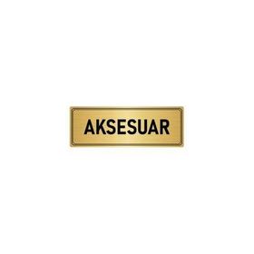 Özarslan Dizayn Departman Kapı İsimliği Aksesuar 5x20 cm Altın Renk Metal Yönlendirme Levhası