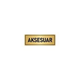 Özarslan Dizayn Departman Kapı İsimliği Aksesuar 5x20 cm Altın Renk Metal Yönlendirme Levhası