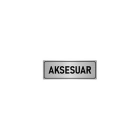 Özarslan Dizayn Departman Kapı İsimliği Aksesuar 5x20 cm Gümüş Renk Metal Yönlendirme Levhası