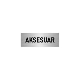 Özarslan Dizayn Departman Kapı İsimliği Aksesuar 5x20 cm Gümüş Renk Metal Yönlendirme Levhası