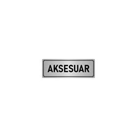 Özarslan Dizayn Departman Kapı İsimliği Aksesuar 5x20 cm Gümüş Renk Metal Yönlendirme Levhası