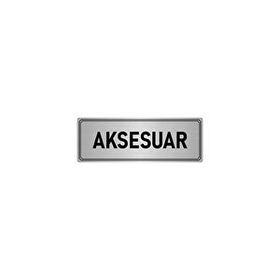 Özarslan Dizayn Departman Kapı İsimliği Aksesuar 5x20 cm Gümüş Renk Metal Yönlendirme Levhası