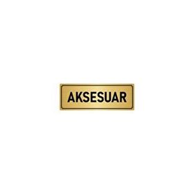 Özarslan Dizayn Departman Kapı İsimliği Aksesuar 7x20 cm Altın Renk Metal Yönlendirme Levhası