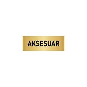 Özarslan Dizayn Departman Kapı İsimliği Aksesuar 7x20 cm Altın Renk Metal Yönlendirme Levhası