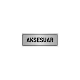 Özarslan Dizayn Departman Kapı İsimliği Aksesuar 7x20 cm Gümüş Renk Metal Yönlendirme Levhası