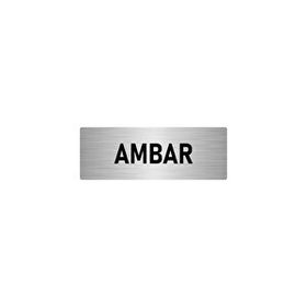 Özarslan Dizayn Departman Kapı İsimliği Ambar 10x20 cm Gümüş Renk Metal Yönlendirme Levhası