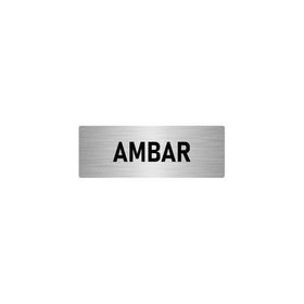 Özarslan Dizayn Departman Kapı İsimliği Ambar 5x20 cm Gümüş Renk Metal Yönlendirme Levhası