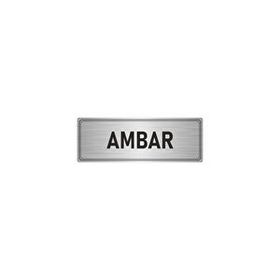 Özarslan Dizayn Departman Kapı İsimliği Ambar 5x20 cm Gümüş Renk Metal Yönlendirme Levhası