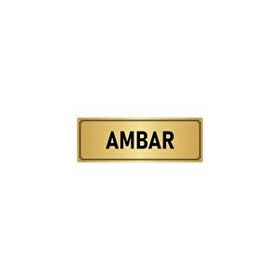 Özarslan Dizayn Departman Kapı İsimliği Ambar 7x20 cm Altın Renk Metal Yönlendirme Levhası