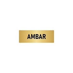 Özarslan Dizayn Departman Kapı İsimliği Ambar 7x20 cm Altın Renk Metal Yönlendirme Levhası