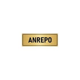 Özarslan Dizayn Departman Kapı İsimliği Antrepo 7x20 cm Altın Renk Metal Yönlendirme Levhası