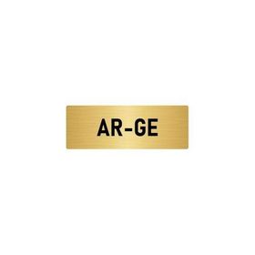 Özarslan Dizayn Departman Kapı İsimliği Ar-ge 10x20 cm Altın Renk Metal Yönlendirme Levhası