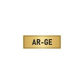 Özarslan Dizayn Departman Kapı İsimliği Ar-ge 10x20 cm Altın Renk Metal Yönlendirme Levhası