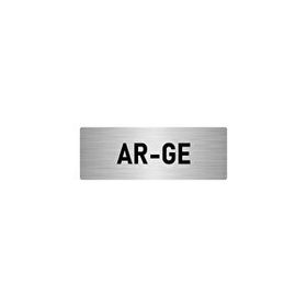 Özarslan Dizayn Departman Kapı İsimliği Ar-ge 10x20 cm Gümüş Renk Metal Yönlendirme Levhası