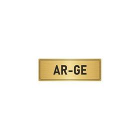 Özarslan Dizayn Departman Kapı İsimliği Ar-ge 5x20 cm Altın Renk Metal Yönlendirme Levhası