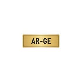 Özarslan Dizayn Departman Kapı İsimliği Ar-ge 7x20 cm Altın Renk Metal Yönlendirme Levhası