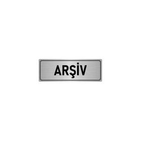 Özarslan Dizayn Departman Kapı İsimliği Arşiv 7x20 cm Gümüş Renk Metal Yönlendirme Levhası