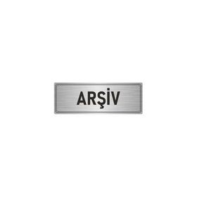 Özarslan Dizayn Departman Kapı İsimliği Arşiv 7x20 cm Gümüş Renk Metal Yönlendirme Levhası