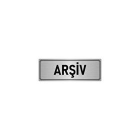 Özarslan Dizayn Departman Kapı İsimliği Arşiv 7x20 cm Gümüş Renk Metal Yönlendirme Levhası