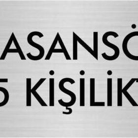 Özarslan Dizayn Departman Kapı İsimliği Asansör 5 Kişiliktir 7x20 cm Gümüş Renk Metal Yönlendirme Levhası