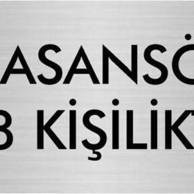 Özarslan Dizayn Departman Kapı İsimliği Asansör 8 Kişiliktir 7x20 cm Gümüş Renk Metal Yönlendirme Levhası