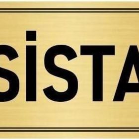 Özarslan Dizayn Departman Kapı İsimliği Asistan 10x20 cm Altın Renk Metal Yönlendirme Levhası