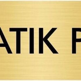 Özarslan Dizayn Departman Kapı İsimliği Atık Pil 10x20 cm Altın Renk Metal Yönlendirme Levhası