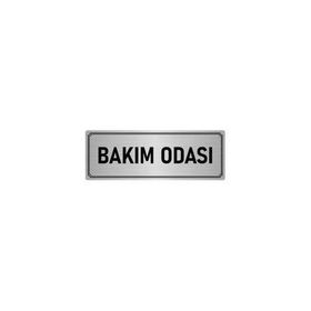Özarslan Dizayn Departman Kapı İsimliği Bakım Odası 10x20 cm Gümüş Renk Metal Yönlendirme Levhası