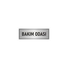 Özarslan Dizayn Departman Kapı İsimliği Bakım Odası 5x20 cm Gümüş Renk Metal Yönlendirme Levhası