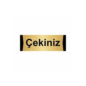 Özarslan Dizayn Departman Kapı İsimliği Çekiniz 10x20 cm Altın Renk Metal Yönlendirme Levhası