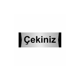 Özarslan Dizayn Departman Kapı İsimliği Çekiniz/pull 10x20 cm Gümüş Renk Metal Yönlendirme Levhası