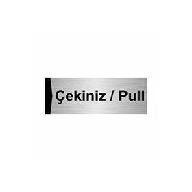 Özarslan Dizayn Departman Kapı İsimliği Çekiniz/pull 7x20 cm Gümüş Renk Metal Yönlendirme Levhası