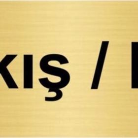 Özarslan Dizayn Departman Kapı İsimliği Çıkış/exıt 5x20 cm Altın Renk Metal Yönlendirme Levhası