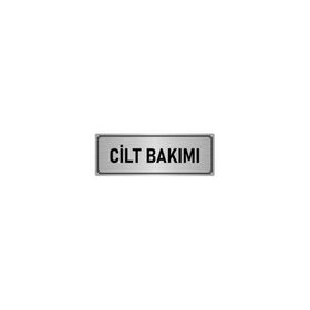 Özarslan Dizayn Departman Kapı İsimliği Cilt Bakımı 7x20 cm Gümüş Renk Metal Yönlendirme Levhası