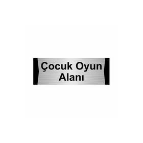 Özarslan Dizayn Departman Kapı İsimliği Çocuk Oyun Alanı 5x20 cm Gümüş Renk Metal Yönlendirme Levhası