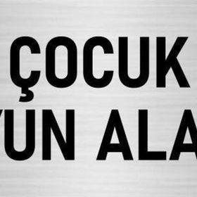Özarslan Dizayn Departman Kapı İsimliği Çocuk Oyun Alanı 7x20 cm Gümüş Renk Metal Yönlendirme Levhası