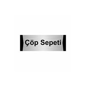 Özarslan Dizayn Departman Kapı İsimliği Çöp Sepeti 7x20 cm Gümüş Renk Metal Yönlendirme Levhası