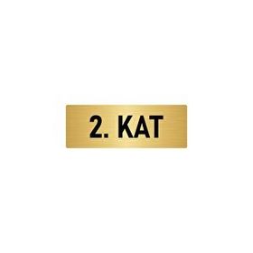 Özarslan Dizayn Departman Kapı İsimliği Dikkat Otomatik Kapı 10x20 cm Altın Renk Metal Yönlendirme Levhası