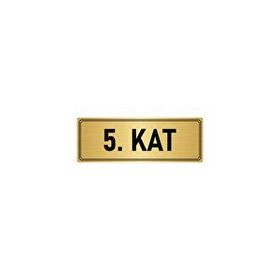 Özarslan Dizayn Departman Kapı İsimliği Dikkat Otomatik Kapı 5x20 cm Altın Renk Metal Yönlendirme Levhası