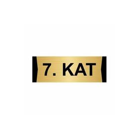 Özarslan Dizayn Departman Kapı İsimliği Dikkat Yüksek Basamak 7x20 cm Altın Renk Metal Yönlendirme Levhası