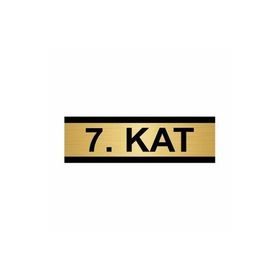Özarslan Dizayn Departman Kapı İsimliği Dikkat Yüksek Basamak 7x20 cm Altın Renk Metal Yönlendirme Levhası