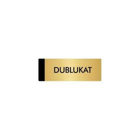 Özarslan Dizayn Departman Kapı İsimliği Dublukat 5x20 cm Altın Renk Metal Yönlendirme Levhası