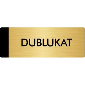 Özarslan Dizayn Departman Kapı İsimliği Dublukat 5x20 cm Altın Renk Metal Yönlendirme Levhası